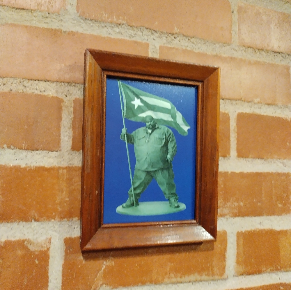 Big Pun Retro NY Hip Hop Plastic Army Man Framed Art Print By Neon Nicho